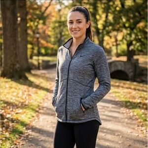 Nike Gray Zip-Up Jacket. Size L